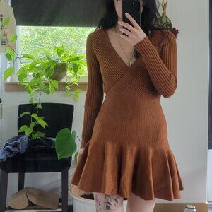 Lea & Viola Brown Sparkle Dress